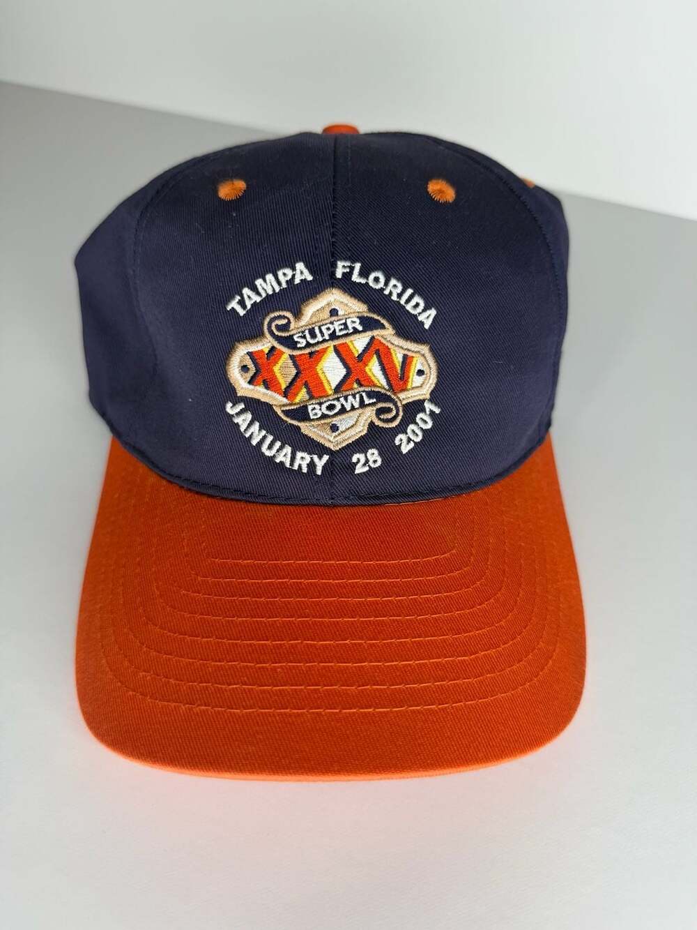 Logo Athletic Super Bowl XXXV Tampa Florida 2001 Vintage Snapback Hat
